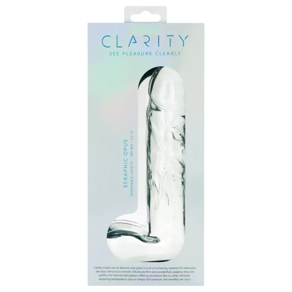 Clarity Seraphic Opus - gode en verre pour point G (transparent)