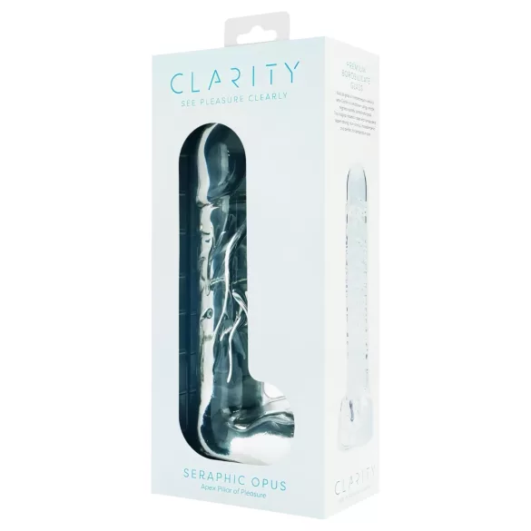 Clarity Seraphic Opus - gode en verre pour point G (transparent)