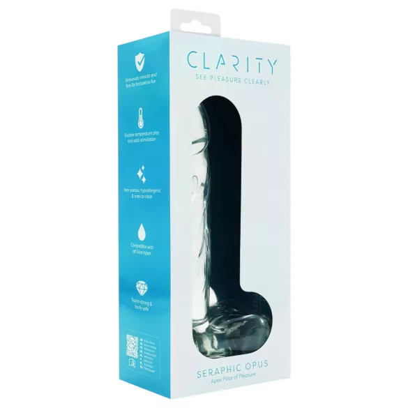 Clarity Seraphic Opus - gode en verre pour point G (transparent)