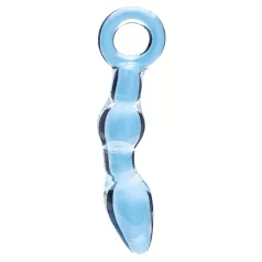   Clarity Utopian Mystique - godemichet anal en verre nervuré (transparent)