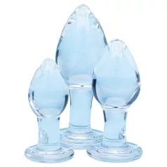   Clarity Utopian Trinity - set de plugs anaux en verre (transparente)