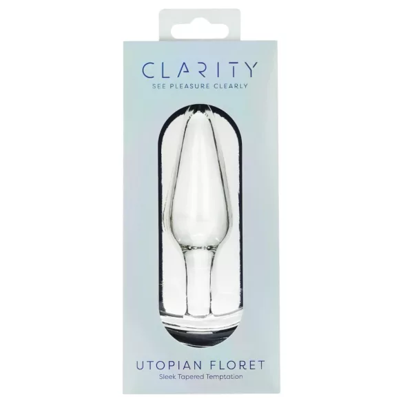 Clarity Utopian Floret - plug anal en verre (transparent)