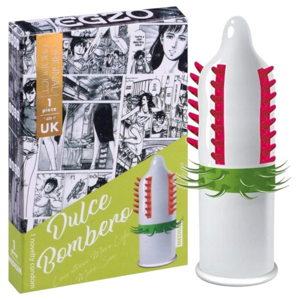 Egzo Dulche Bombero - préservatif à picots stimulant (1 pièce)