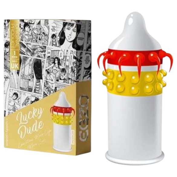 Egzo Lucky Dude - préservatif texturé à tentacules (1 unité)