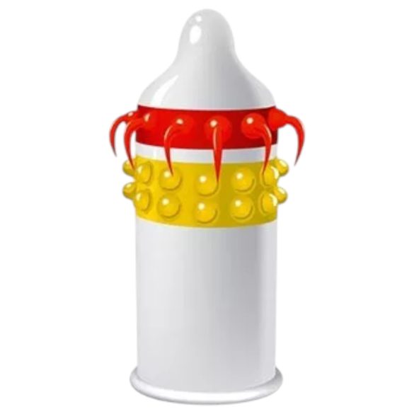 Egzo Lucky Dude - préservatif texturé à tentacules (1 unité)