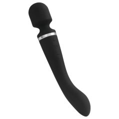   Lonely Lodi - vibromasseur 2 en 1 rechargeable - silicone noir