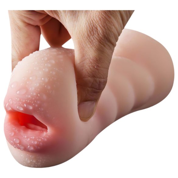 Lonely 2in1 - vaginette et bouche en silicone (naturel)