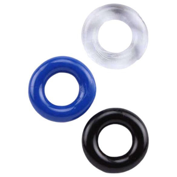 Lonely Stay Hard - Ensemble d'anneaux péniens - coloré (3 pièces)