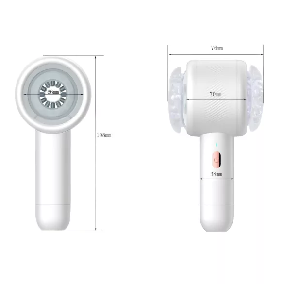 Lonely Space - masturbateur automatique va-et-vient - rechargeable - blanc