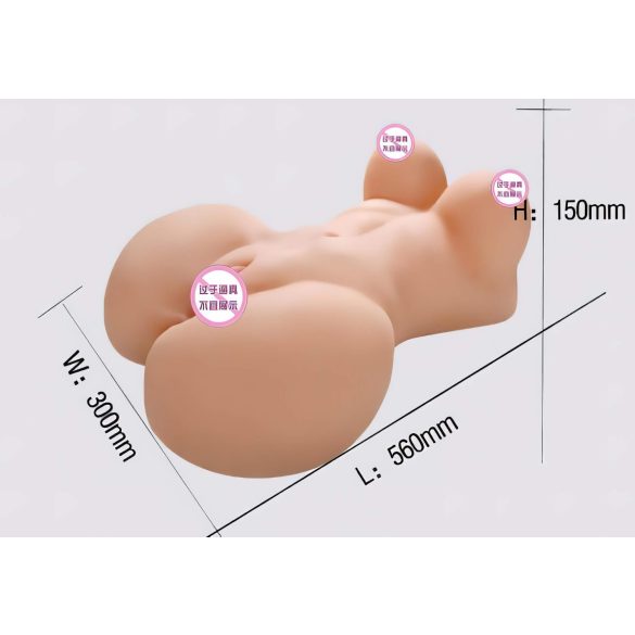 Lonely Fuck Me Silly - masturbateur torse femme - réaliste - couleur chair