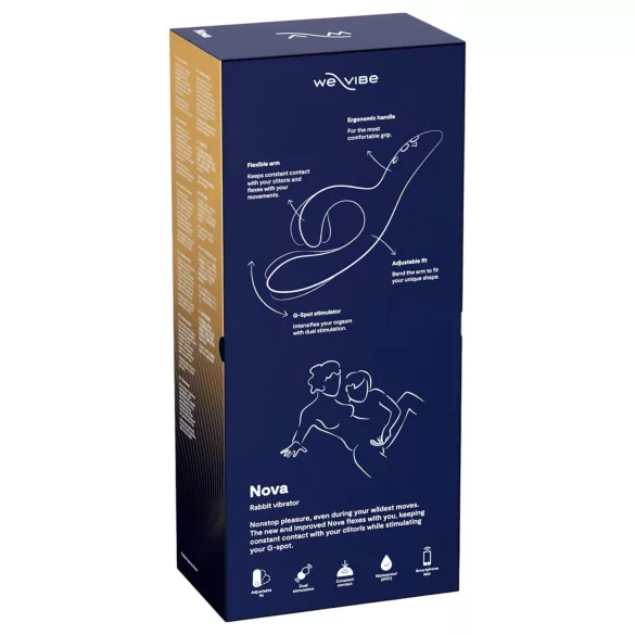 We-Vibe Nova 2 - Vibromasseur à bras clitoridien flexible contrôlé par application (bleu)