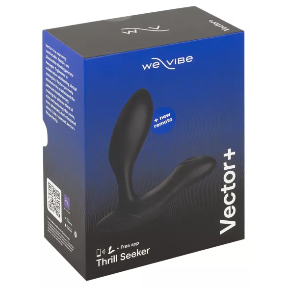 We‑Vibe Vector+ - Vibromasseur anal contrôlé par application (noir)