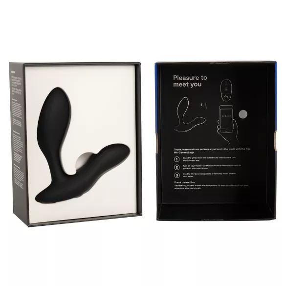 We‑Vibe Vector+ - Vibromasseur anal contrôlé par application (noir)