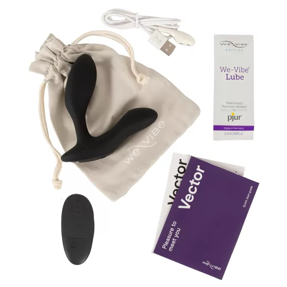 We‑Vibe Vector+ - Vibromasseur anal contrôlé par application (noir)