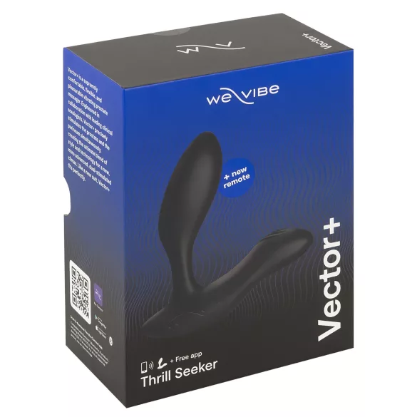We‑Vibe Vector+ - Vibromasseur anal contrôlé par application (noir)