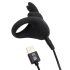 Anneau vibrant rechargeable Happyrabbit Cock (noir)