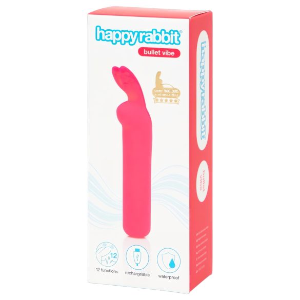 Happyrabbit Bullet - vibro lapin rechargeable (rose)