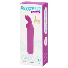   Happyrabbit Bullet - vibromasseur rechargeable à oreilles de lapin (violet)
