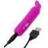 Happyrabbit Bullet - vibromasseur rechargeable à oreilles de lapin (violet)