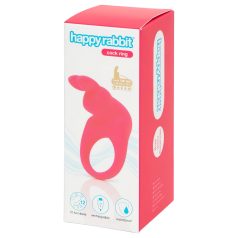Happyrabbit Cock - anneau vibrant rechargeable (rose)