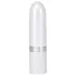 Pillow Talk Lusty - vibromasseur à tige rechargeable avec langue (blanc-rose)