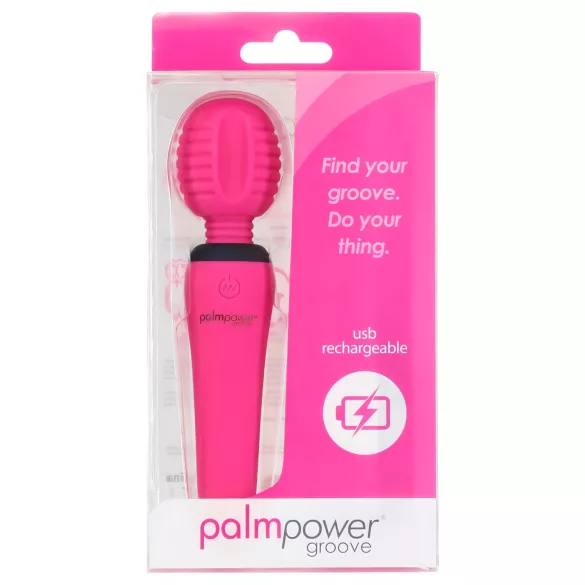 PalmPower - vibromasseur rechargeable - ergonomique - silicone rose