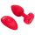 b-vibe cœur - vibro anal sans fil (rouge)