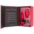 b-vibe cœur - vibro anal sans fil (rouge)