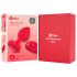 b-vibe cœur - vibro anal sans fil (rouge)