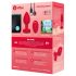 b-vibe cœur - vibro anal sans fil (rouge)