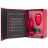 b-vibe heart - vibromasseur anal, sans fil, rechargeable (rouge)