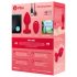 b-vibe cœur - vibro anal sans fil (rouge)
