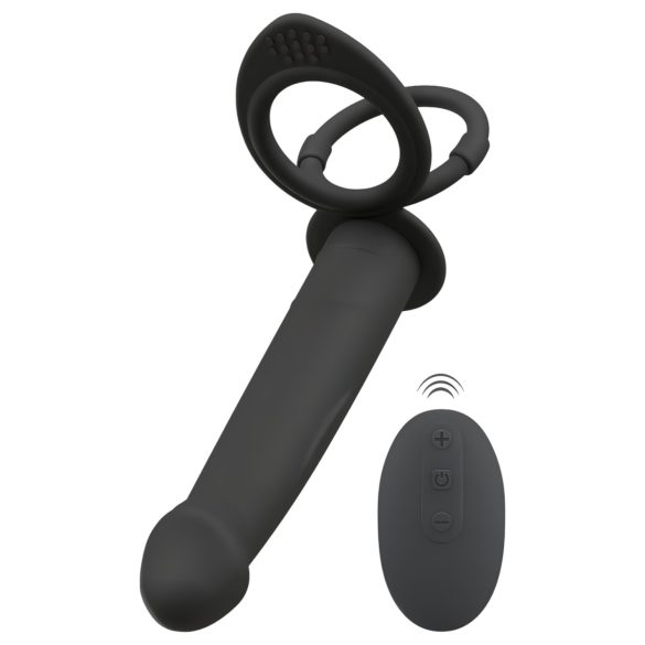 Vibromasseur Anal Noir à Double Embouts - Black Velvet