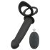 Vibromasseur Anal Noir à Double Embouts - Black Velvet