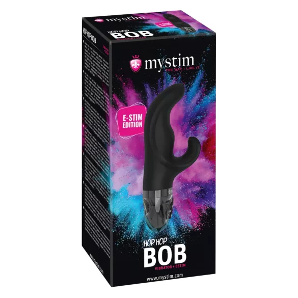 mystim Hop Hop Bob E-Stim - vibromasseur électro rechargeable (noir)