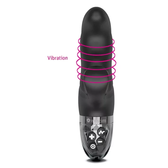 mystim Hop Hop Bob E-Stim - vibromasseur électro rechargeable (noir)