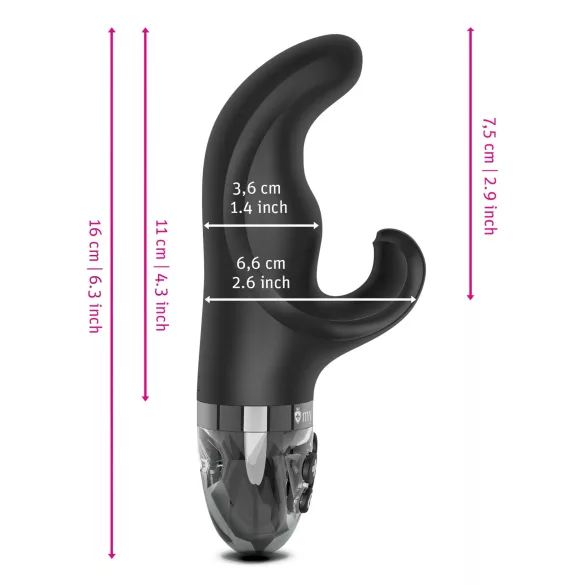 mystim Hop Hop Bob E-Stim - vibromasseur électro rechargeable (noir)