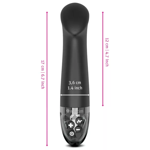 mystim - vibromasseur point G électrostimulation - noir