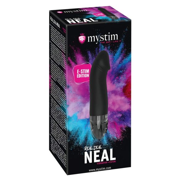 mystim Real Deal Neal E-Stim - vibromasseur électro rechargeable (noir)
