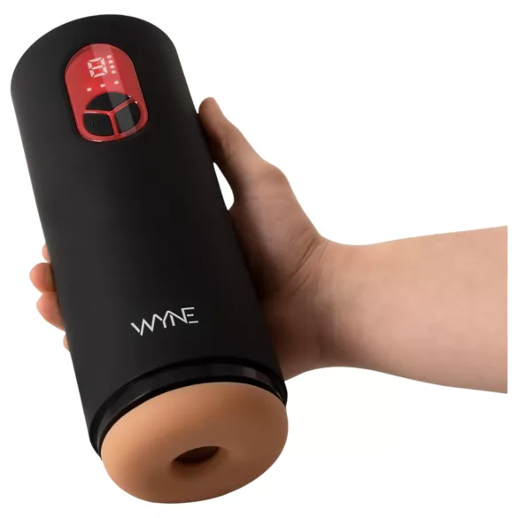WYNE 07 - masturbateur vibrant et suceur rechargeable - noir
