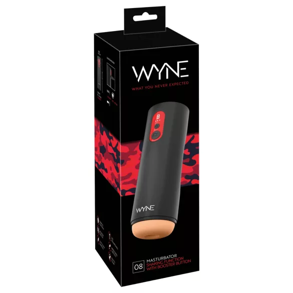 WYNE 08 masturbateur pulsant à mouvement vertical avec écran LED