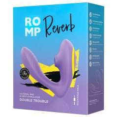   ROMP Reverb - Vibreur G-spot à ondes d'air 2en1 (violet)