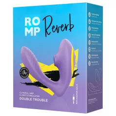   ROMP Reverb - vibromasseur 2‑en‑1 à ondes d’air pour point G (violet)