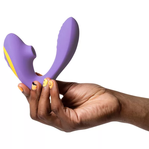 ROMP Reverb - vibromasseur point G et clitoridien à ondes - silicone violet