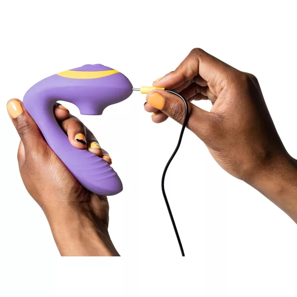 ROMP Reverb - vibromasseur point G et clitoridien à ondes - silicone violet