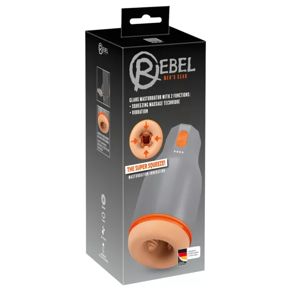 Rebel - masturbateur étanche et serré (naturel-gris)