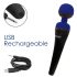 PalmPower Recharge - Vibromasseur rechargeable (bleu)