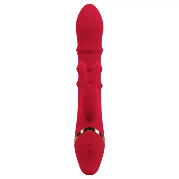 You2Toys - vibromasseur rabbit à anneau mobile - silicone rouge