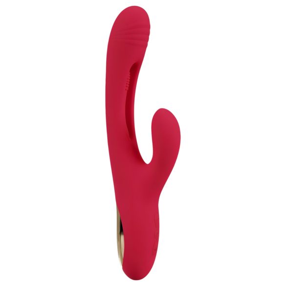 Smile - Vibromasseur à double stimulation avec bras et langue (rouge)