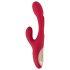 Smile - Vibromasseur à double stimulation avec bras et langue (rouge)